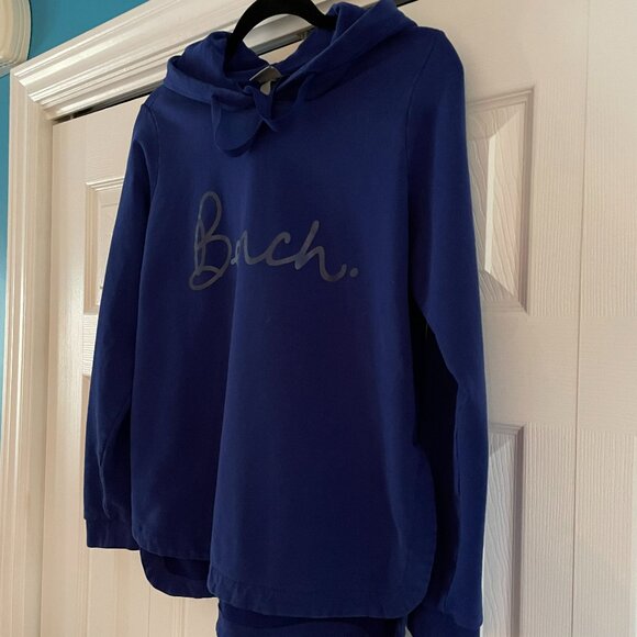 Bench Women sweatshirt hoodie size Large - Gorgeous Dark Cobalt Blue - Picture 5 of 14